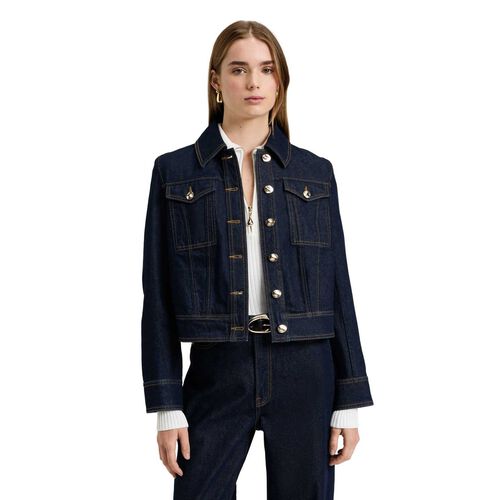 Veronika Maine Dark Indigo Denim Jacket